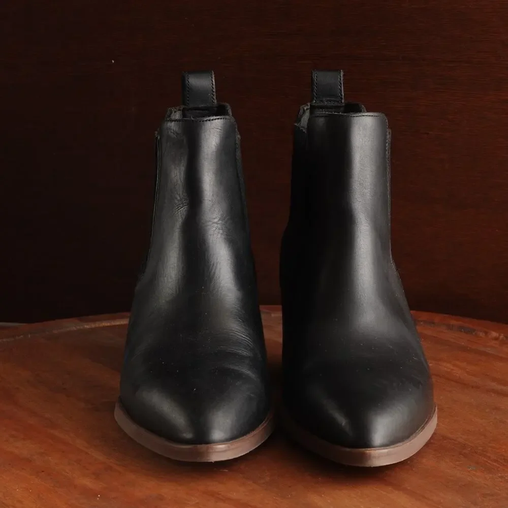Patina‎ Western Boots WMS SZ 8 BLK Dakota Portland Leather Goods Coastal Cowgirl